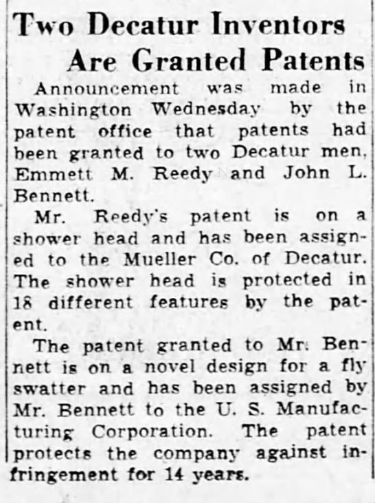 Emmett Reedy and John Bennett